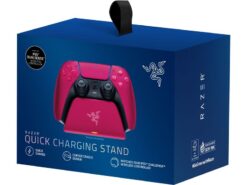 Razer Quick Charging Stand Rouge avec contrôleur DualSense 6